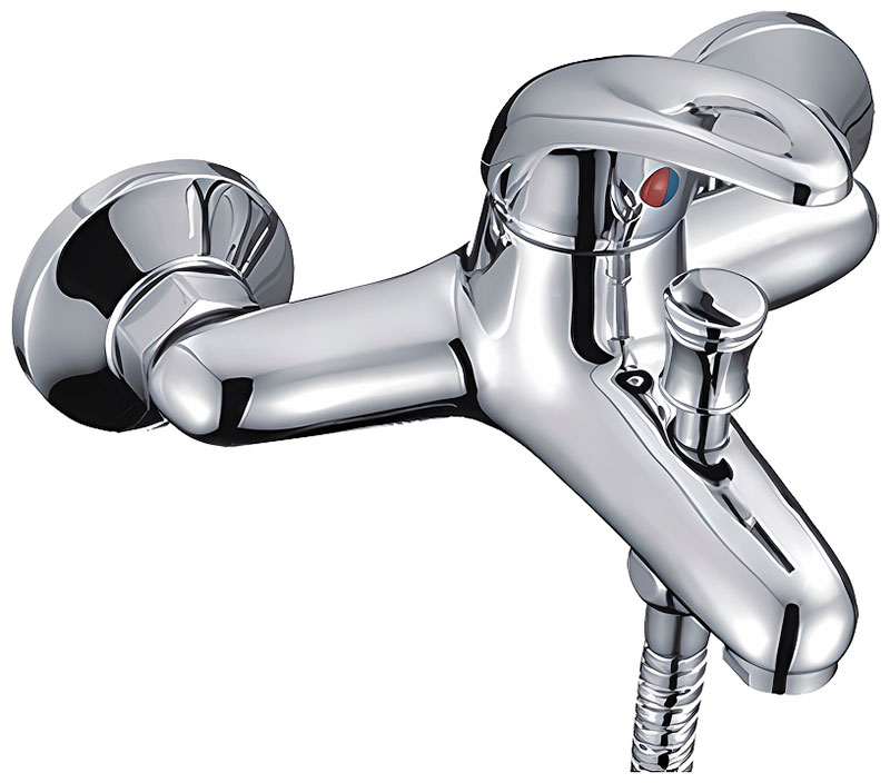 Изображение товара Смеситель для ванны Haiba HB15 с автоматическим девиатором и душевым гарнитуром