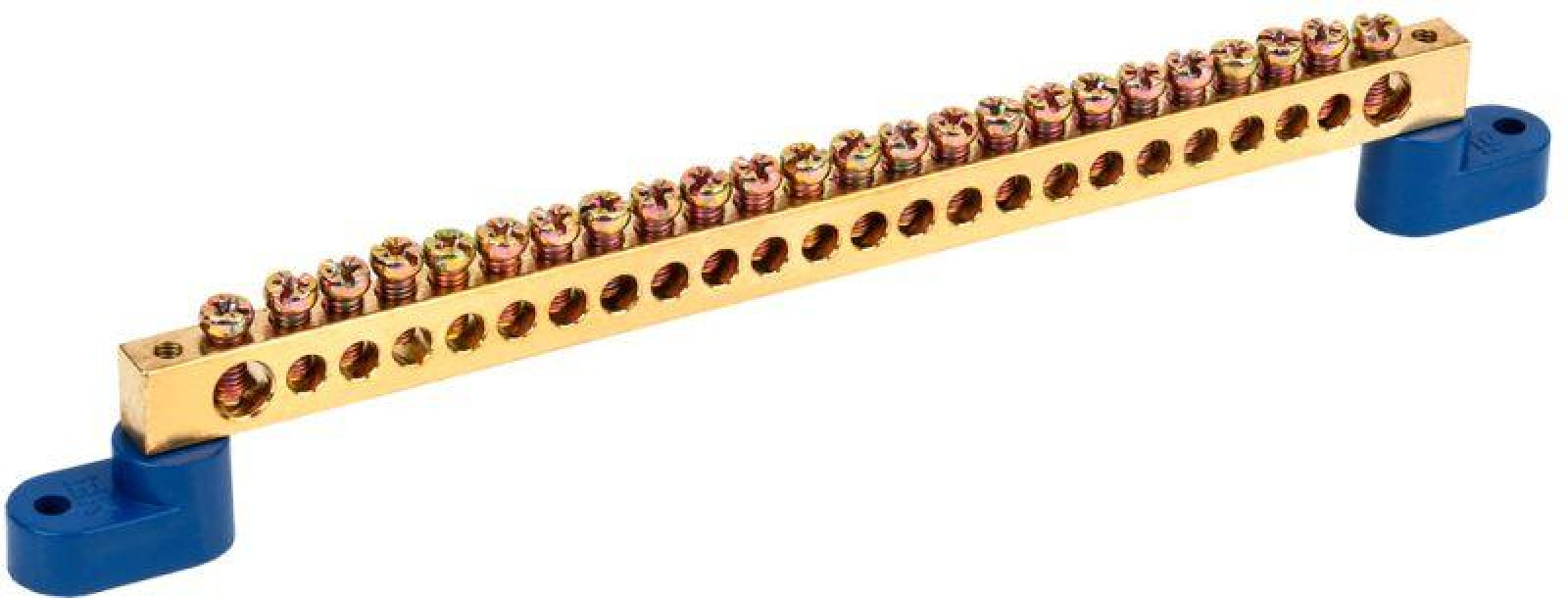 Изображение товара Изделия для электромонтажа IEK Шина нулевая ШНИ 8х12-24-У2-С на двух угловых изоляторах