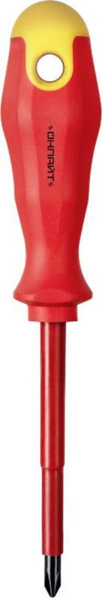 Изображение товара Диэлектрическая крестовая отвертка Онлайт OHT-Otd01-PH2-100 безопасная с изоляцией