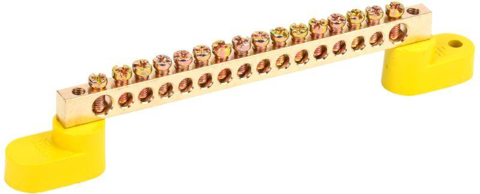 Изображение товара Изделия для электромонтажа IEK Шина земля ШНИ-6х9-16-У2-Ж на двух угловых изоляторах