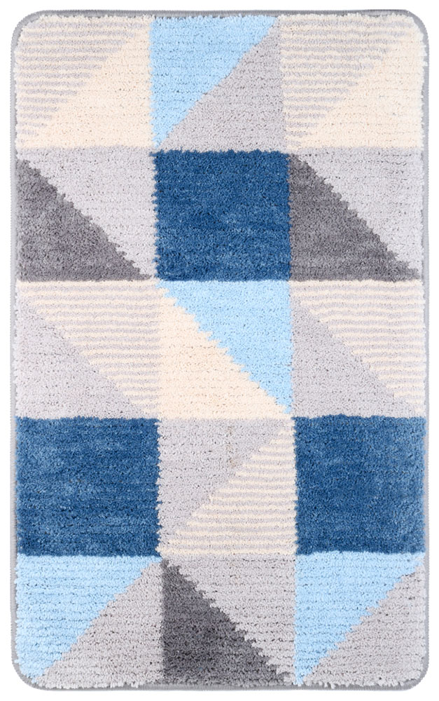 Изображение товара Коврик для ванной Fixsen Visa 50х80 см, серо-голубой (FX-5005X)