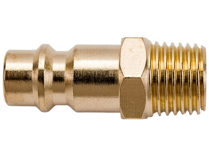 Изображение товара Соединение быстросъемное Eco ПАПА х нар. резьба, 1/4, латунь (AB-M/MT14)