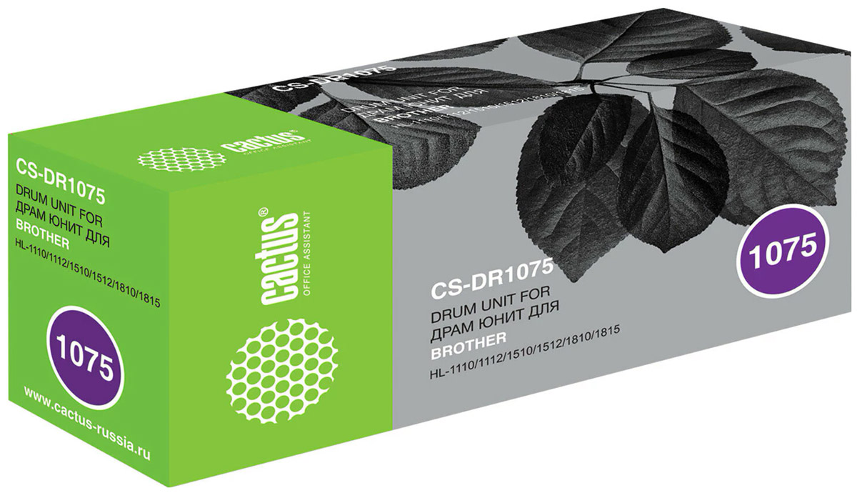 Изображение товара Фотобарабан Cactus для Brother HL-1110/1112/1510/1512/1810/1815, ресурс 10000 страниц (CS-DR1075)