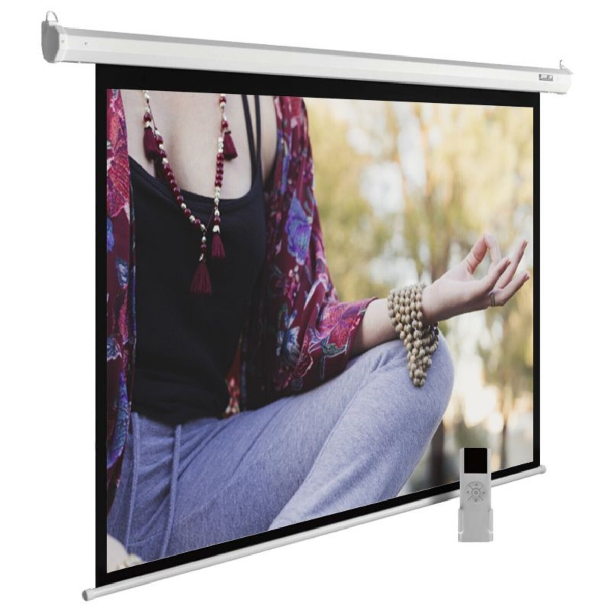 Изображение товара Экран Cactus 210x280см рулонный для проекторов с моторизованным приводом