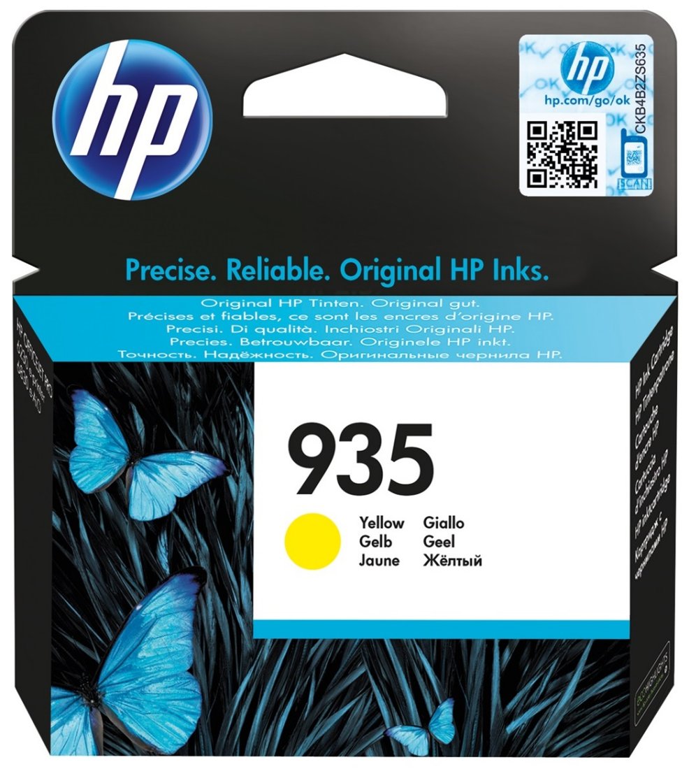 Изображение товара Картридж струйный HP 935 C2P22AE желтый для OJ Pro 6830