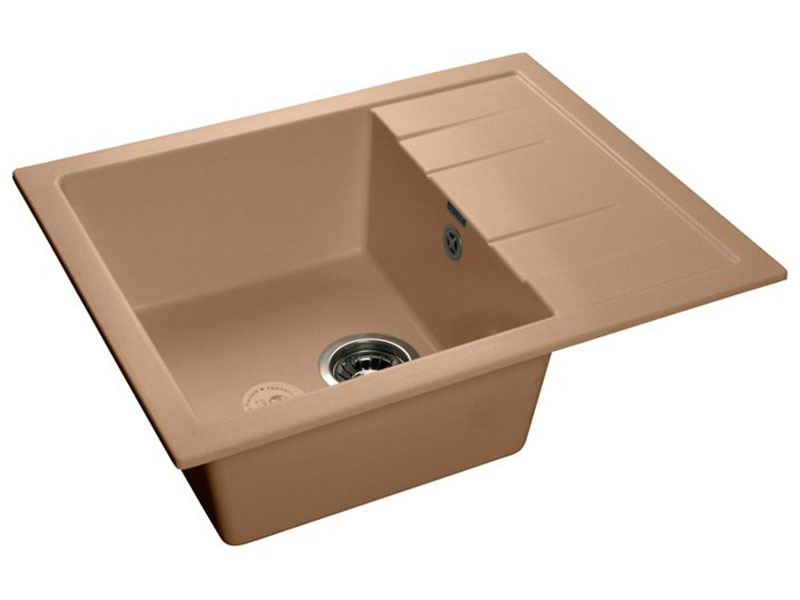 Изображение товара Кухонная мойка GranFest QUADRO 650L с крылом 650x500 мм Россия