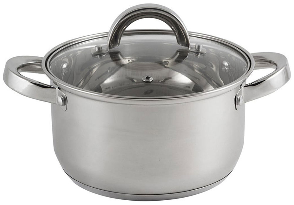Изображение товара Кастрюля из нержавеющей стали Mallony Mediano 2.6 л с капсулированным дном