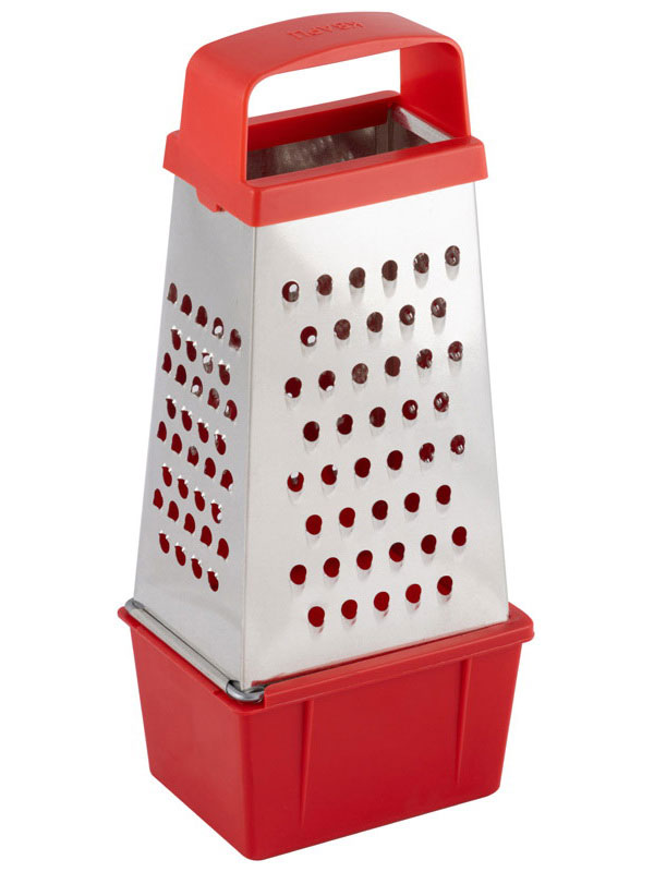 Изображение товара Терка Mallony универсальная, с пластмассовой ручкой и контейнером, 450 мл (003525)