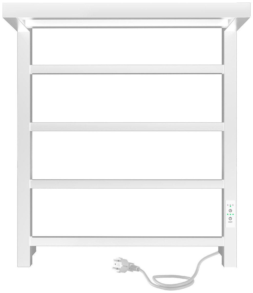 Изображение товара Электрический полотенцесушитель Indigo Forma LEF60-50WMRt с полкой белый матовый