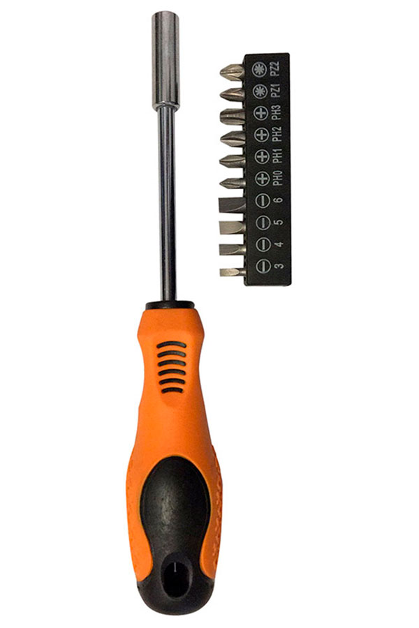 Изображение товара Отвертка с набором бит Park 11 предметов для дома и ремонта