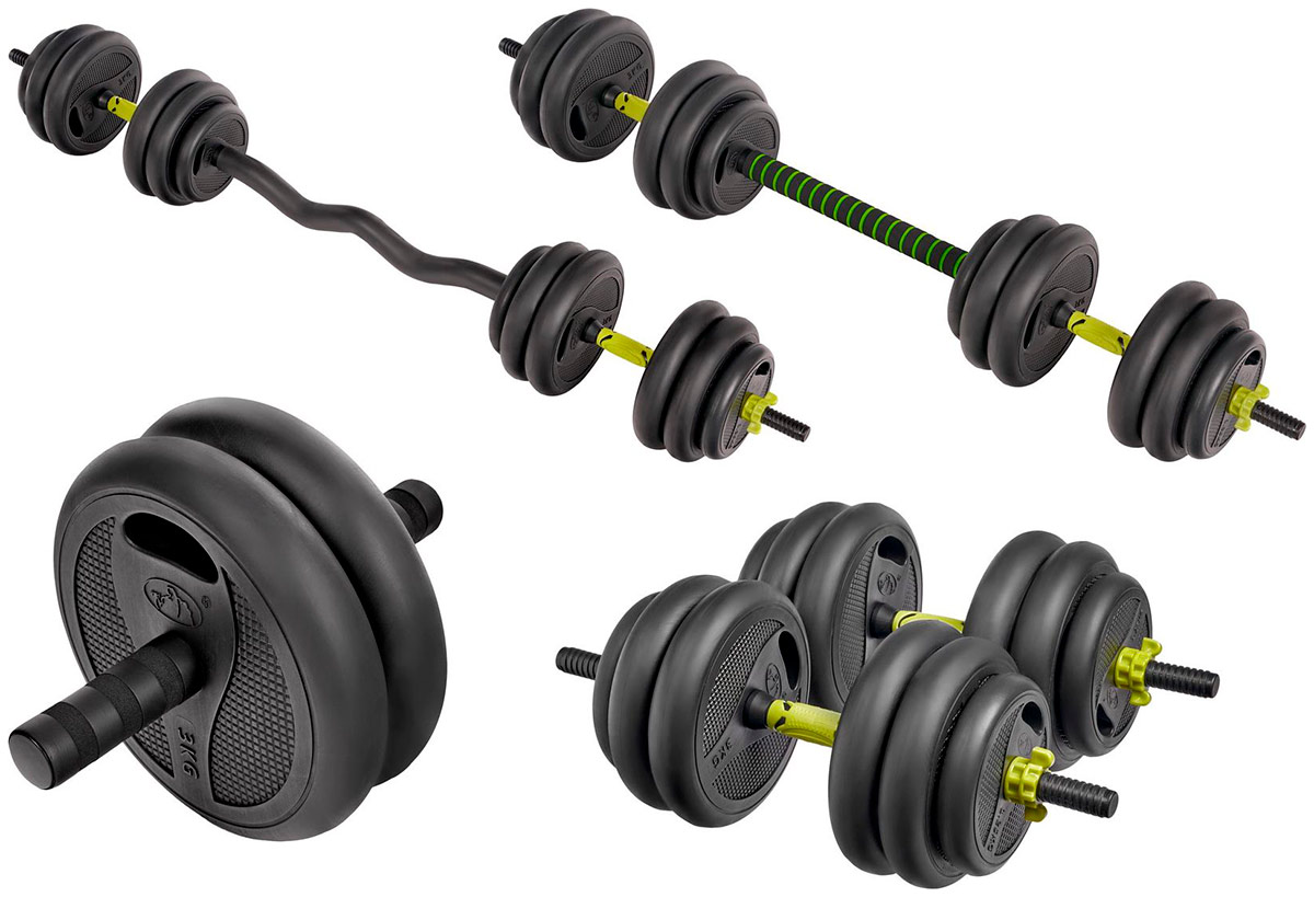 Изображение товара Гантели Bradex SF 1004 разборные пластиковые 2х20 кг комплект ударопрочное покрытие