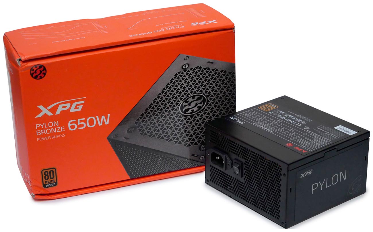 Изображение товара Блок питания XPG PYLON 650W BRONZE ATX высокое качество и надежность