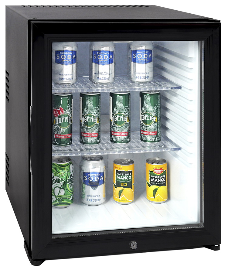 Изображение товара Мини-холодильник Cold Vine MCT-40BG черный бесшумный компактный для гостиниц и дома