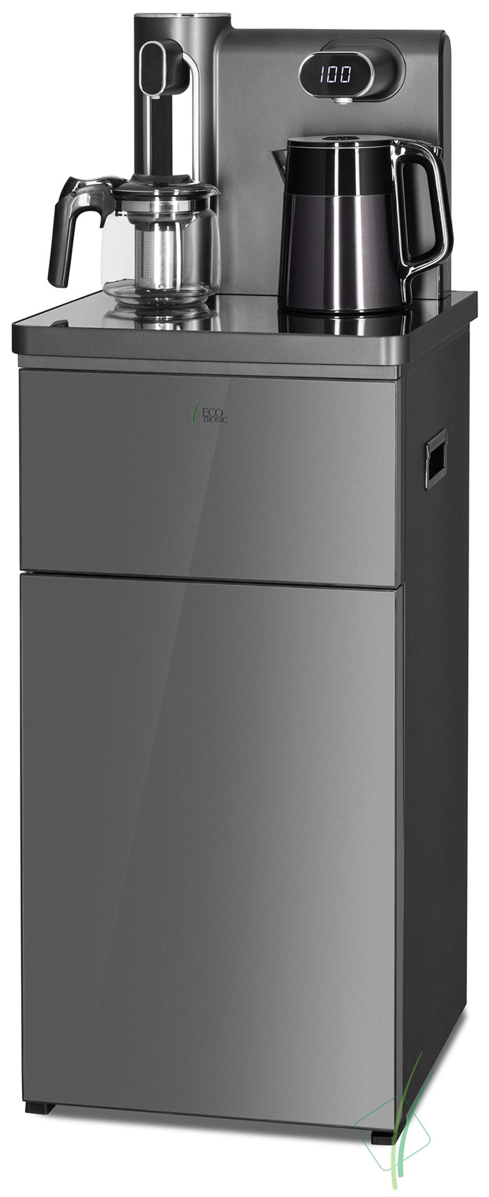 

Тиабар Ecotronic TB41-LE graphite, напольный, с чайным столиком, с охлаждением (ETK12717), Серебристый/черный