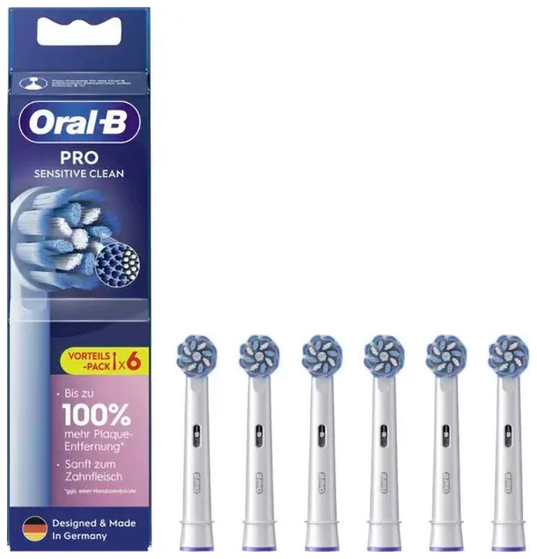 Насадка для зубной щетки Oral-B PRO SENSITIVE CLEAN, 6PC Насадка для зубной щетки Oral-B PRO SENSITIVE CLEAN, 6PC