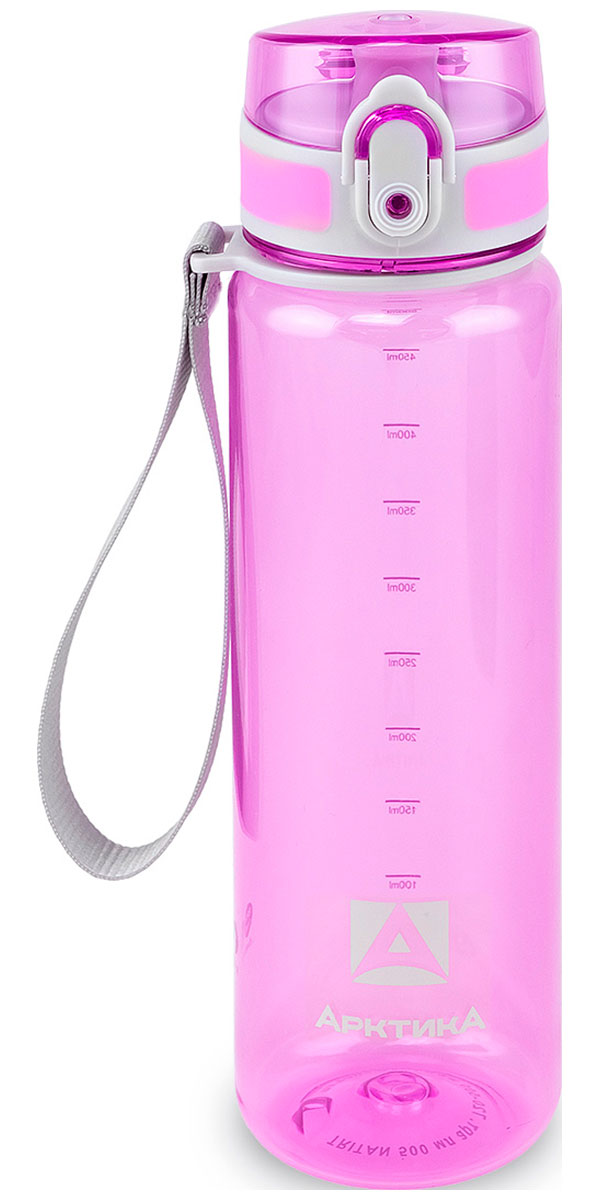 Изображение товара Тритановая бутылка Арктика 500 мл с ситечком и откидной крышкой