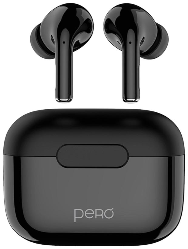 Изображение товара Беспроводные наушники Pero TWS06 COMFORT Black с Bluetooth 5.1 и микрофоном
