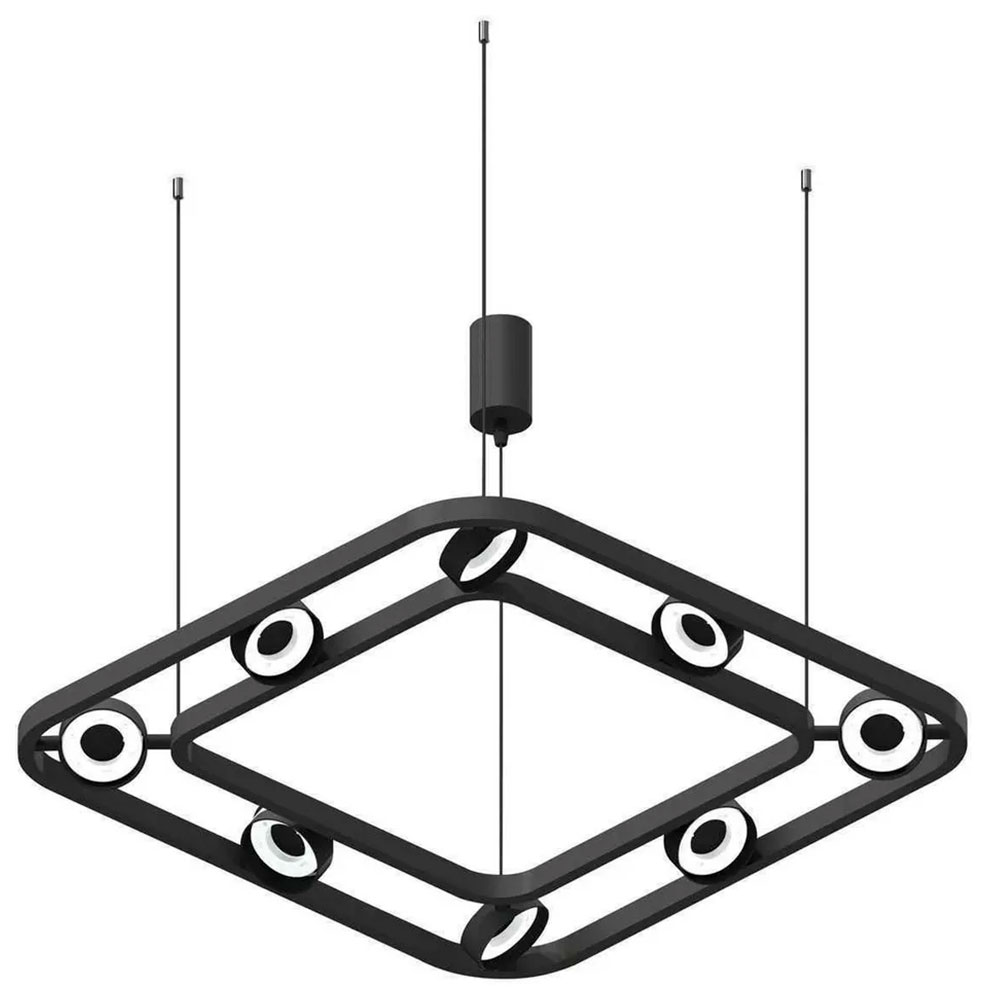 Изображение товара Люстра подвесная Ambrellas Light DIY Spot C9182 стиль хай-тек черная 8 светодиодных ламп