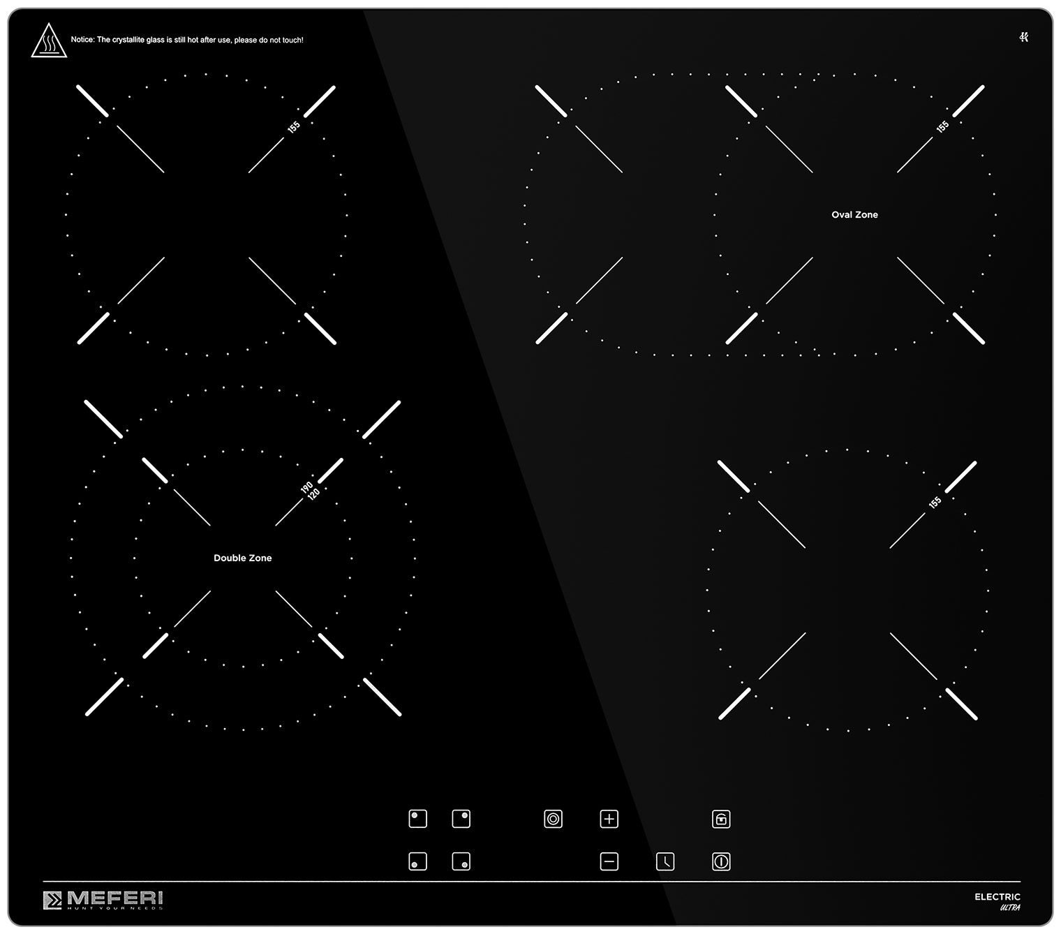 Изображение товара Электрическая варочная панель Meferi MEH604BK ULTRA черный