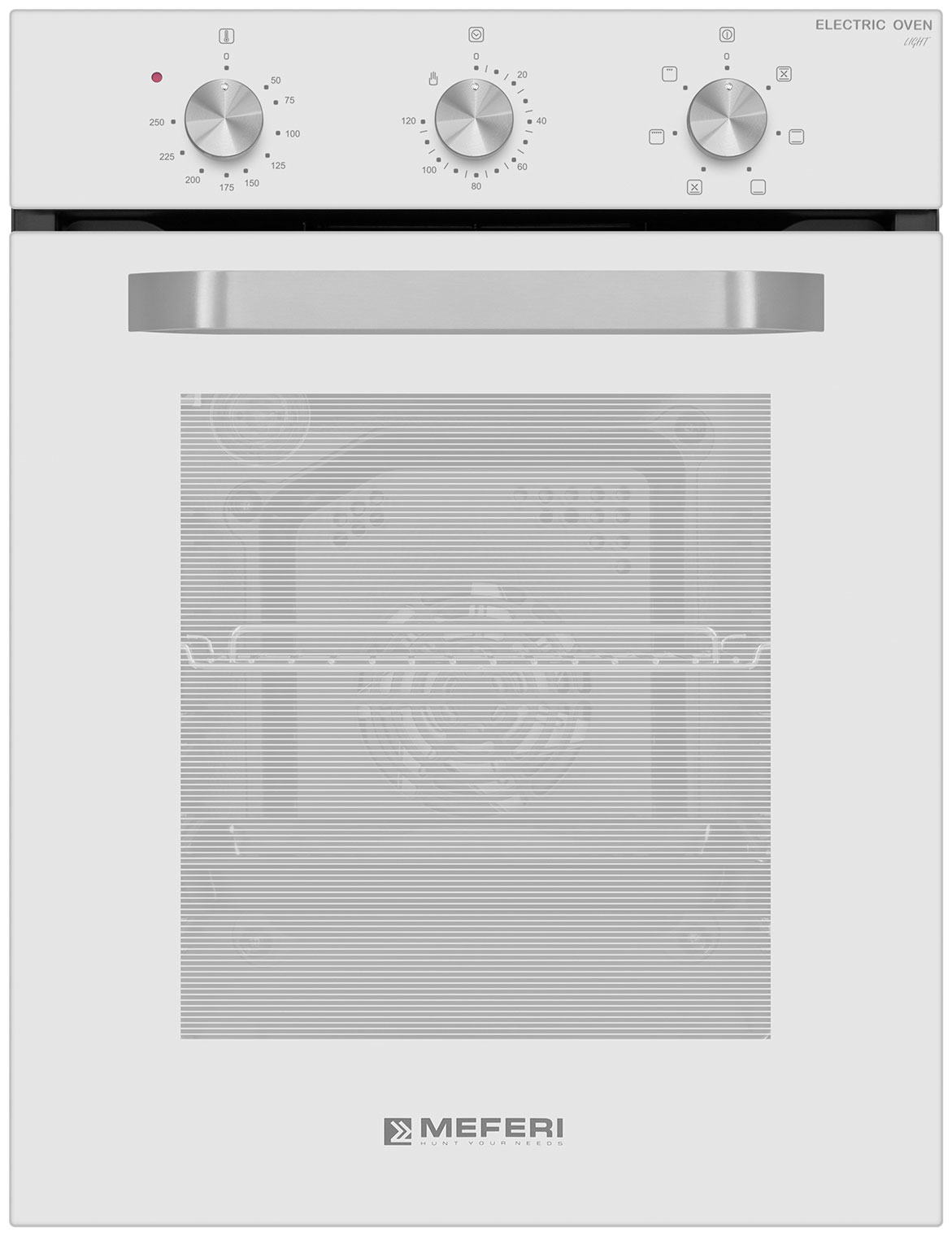 

Электрический духовой шкаф Meferi MEO456WH LIGHT белый