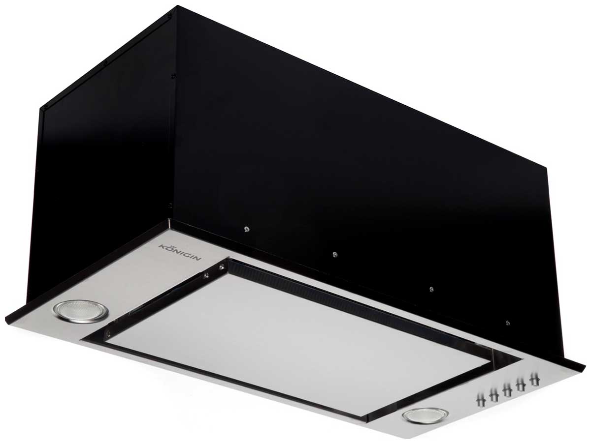 Изображение товара Вытяжка Konigin Checkbox Inox 60 встраиваемая мощная тихая с LED освещением