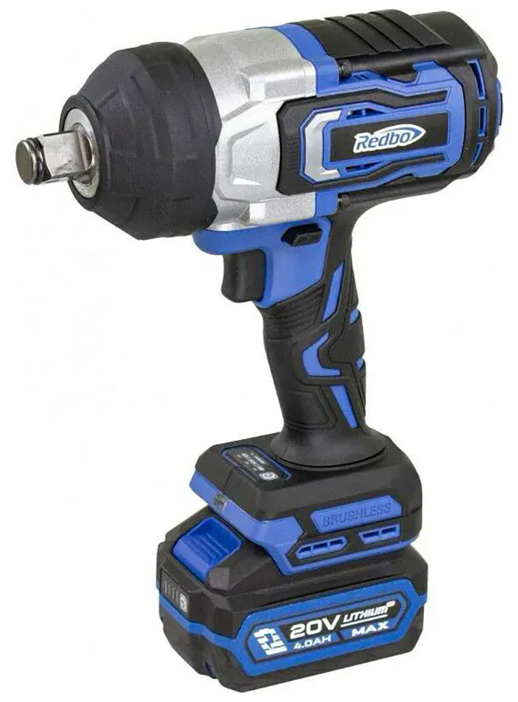 Изображение товара Аккумуляторный бесщеточный гайковерт Redbo OAW-20/1000PBL