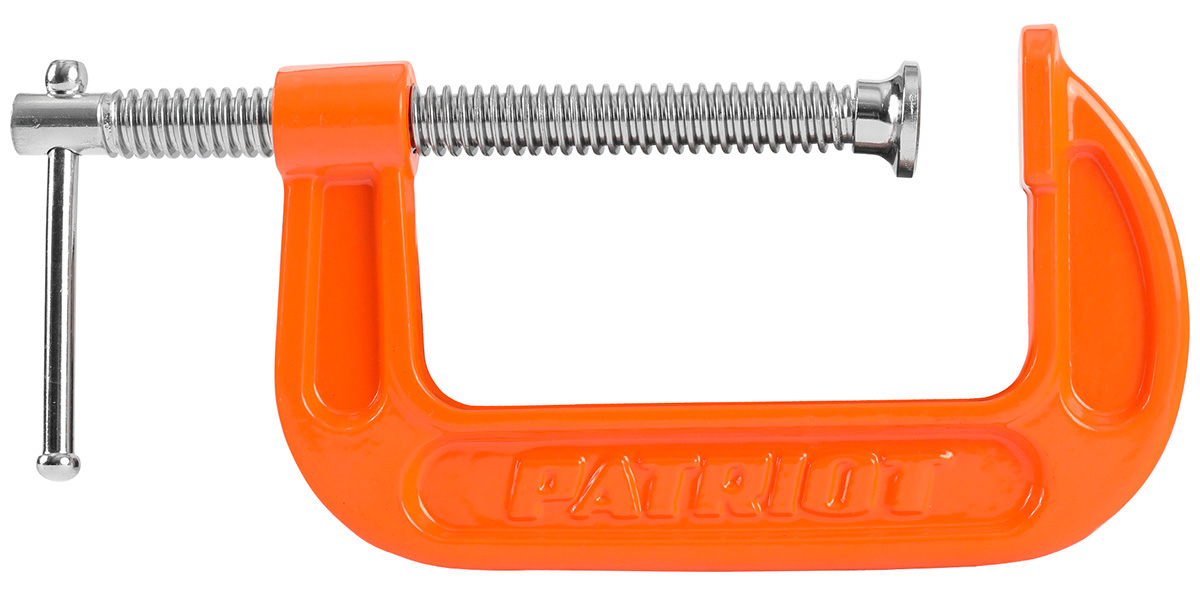 Изображение товара Струбцина G-образная Patriot GC-100 с винтовым механизмом 50x100 мм