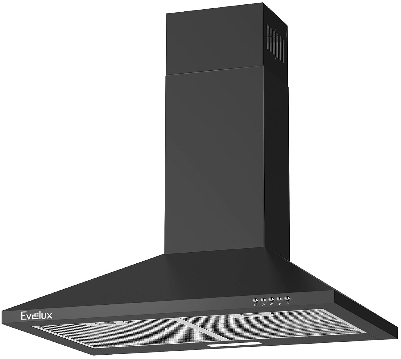 Изображение товара Вытяжка Evelux Favorite 60 B купольная, черная, 750 м3/ч, LED освещение