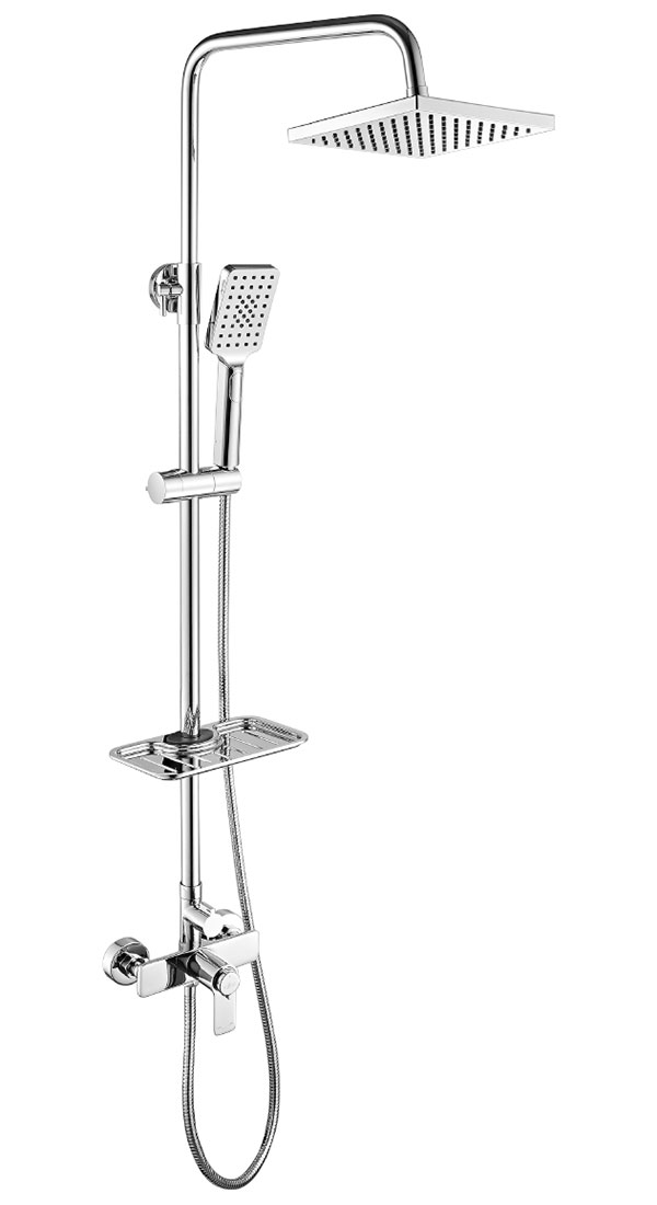 Изображение товара Термостатическая душевая система Rossinka с верхним душем, латунь/хром (RS50-45)