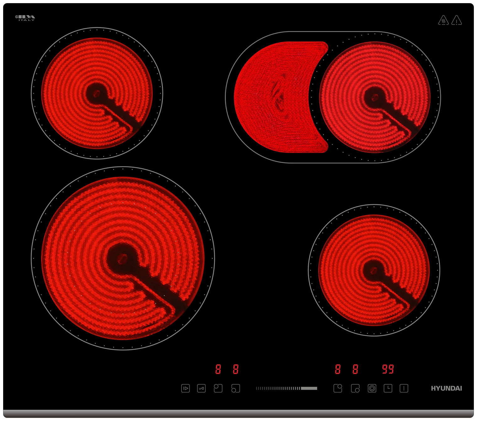 Изображение товара Электрическая варочная панель Hyundai HHE 6672 BG черный