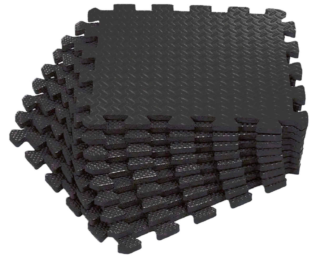 

Коврик-пазл Unix Fit, влагостойкий, для йоги и фитнеса, 30 х 30 х 1 см, черный, 24 шт. (EVAMU24BL)