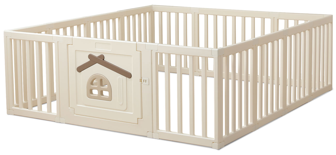 Изображение товара Большой детский игровой манеж Unix Kids Classic Tree House 180 x 200 Camel (PPCL12CL)