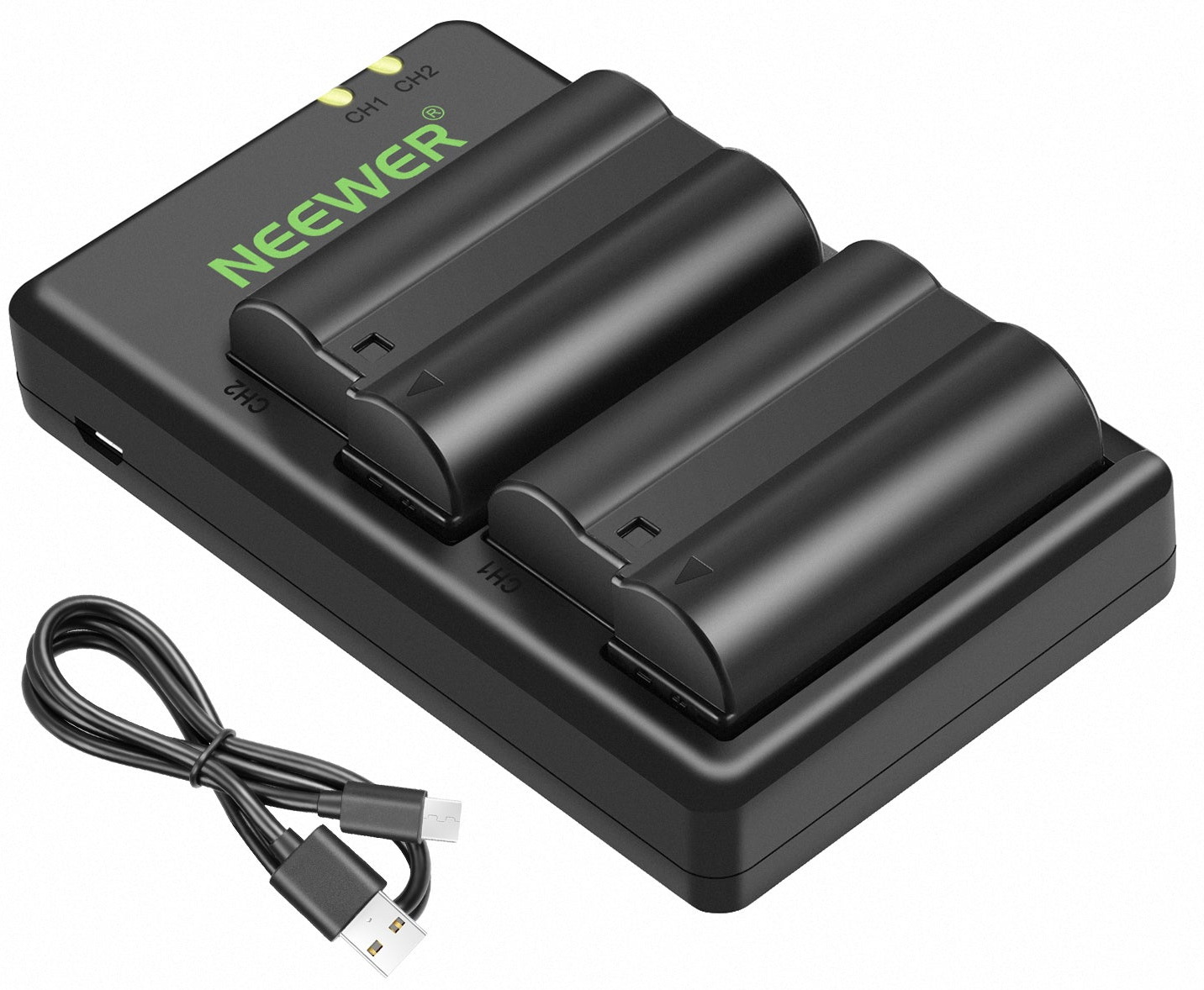 

Комплект аккумуляторов Neewer EN-EL15 и зарядное устройство для Nikon (NWR9583-10089575), Черный