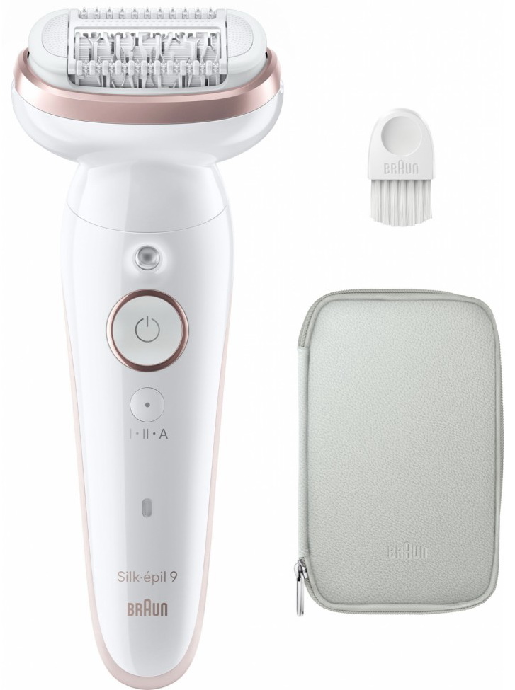 Изображение товара Эпилятор и электробритва для женщин Braun S9 SES 9-000 Flamingo SmartTouch, тип 5380, белый/розовый, с косметичкой