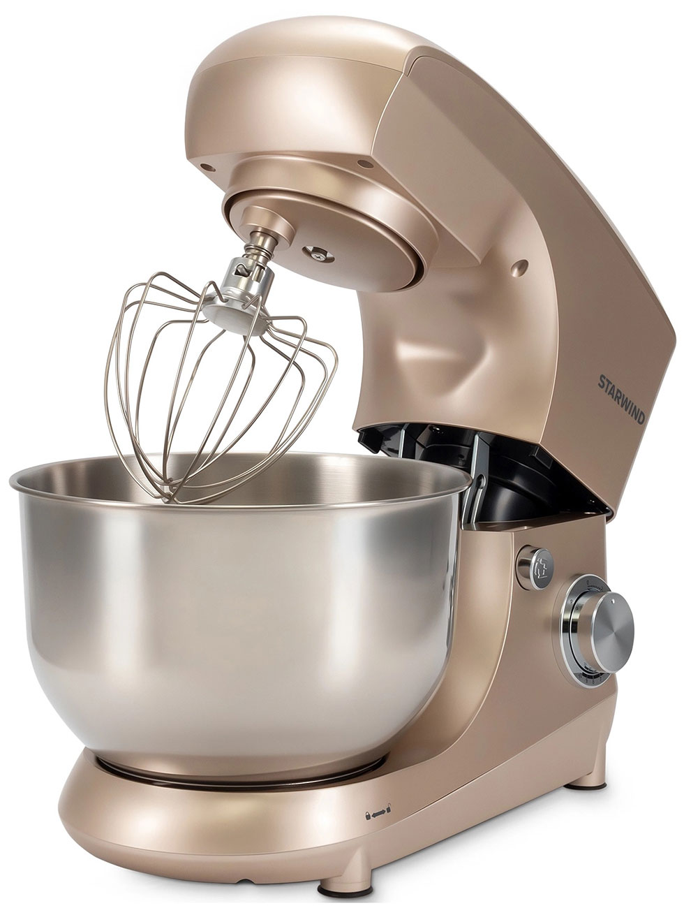 Изображение товара Миксер планетарный Starwind SPM5181, 1300 Вт, золотистый