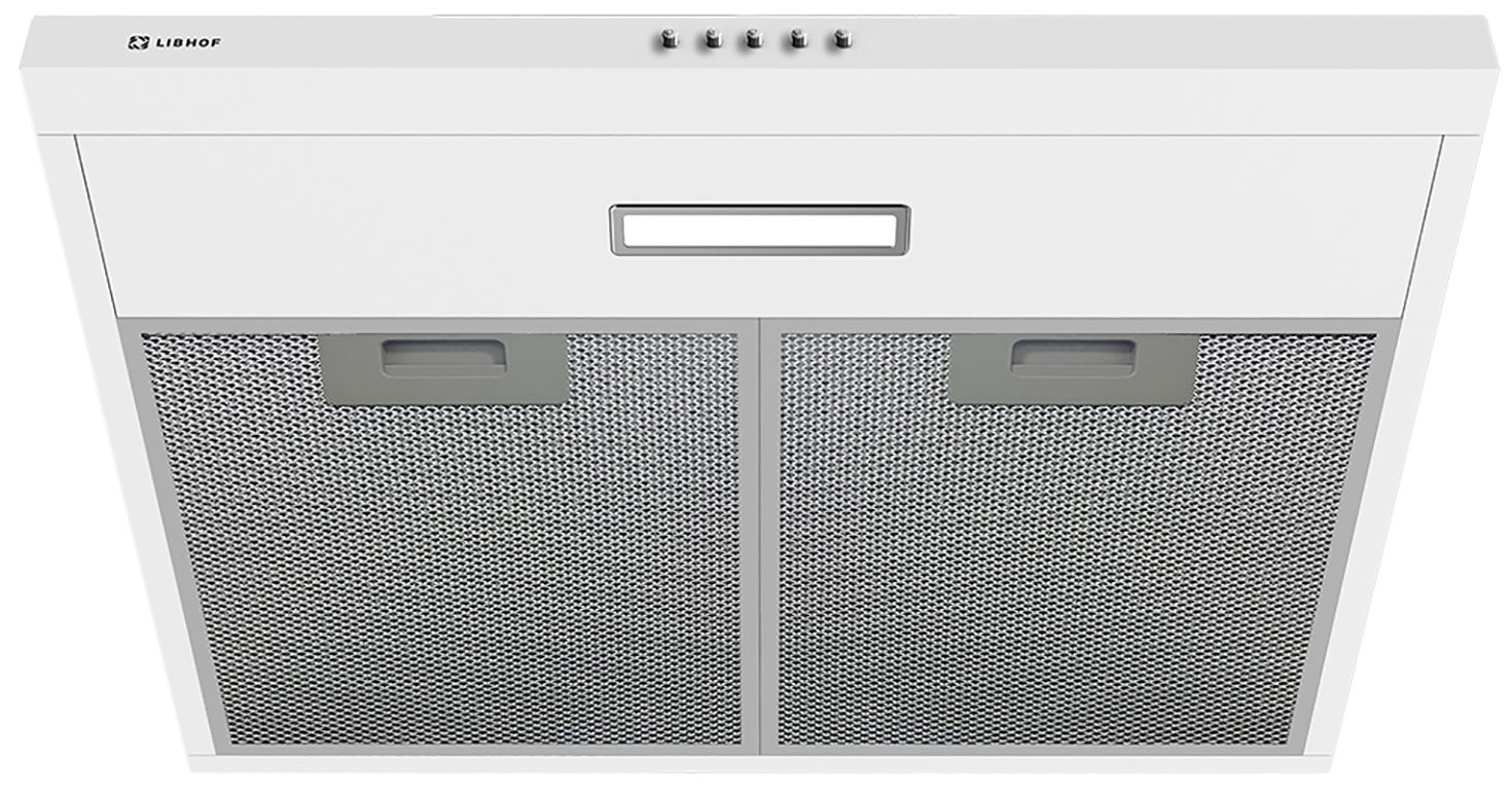 Изображение товара Вытяжка Libhof LF-2360 белый кухонная с LED освещением 390 м3/ч