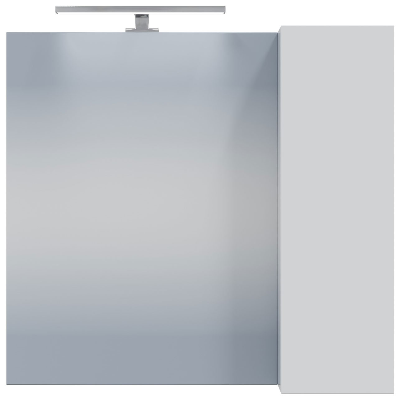 Изображение товара Зеркальный шкаф СаНта Антарес 70, универсальный, со светом, белый глянец