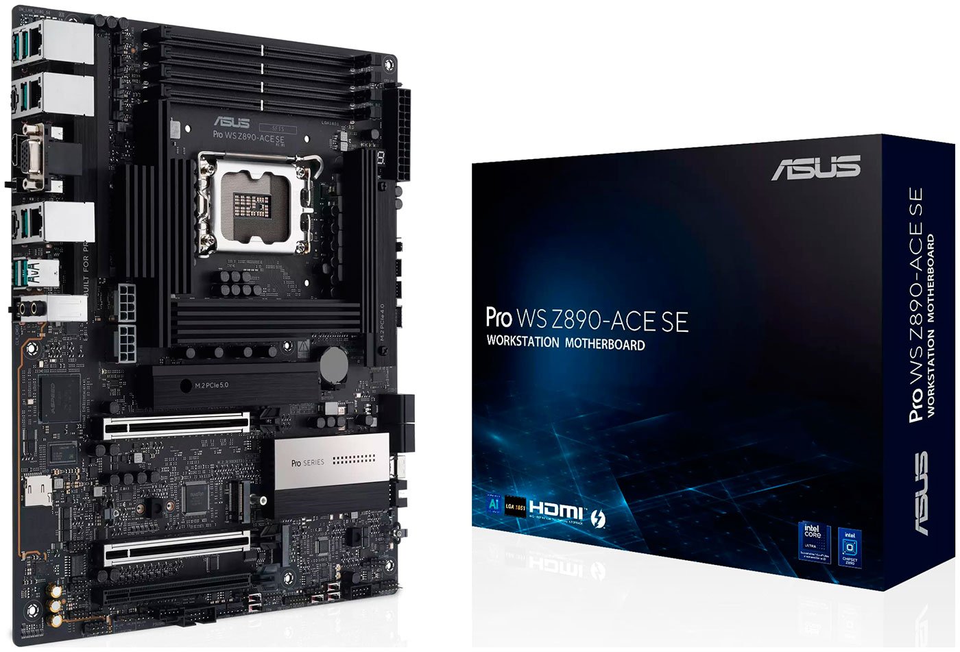 Изображение товара Материнская плата Asus PRO WS Z890-ACE SE (LGA1851, ATX)