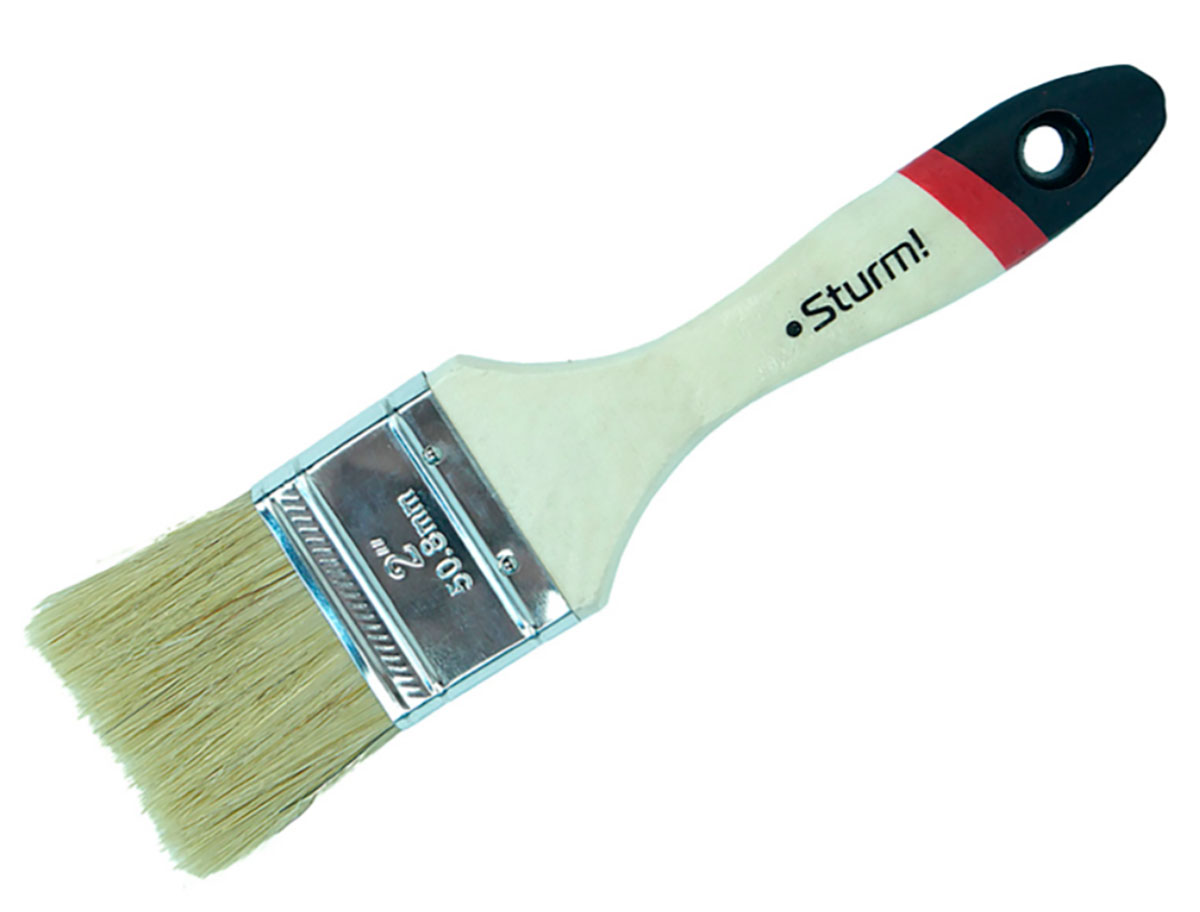 Изображение товара Плоская кисть Sturm! Euro 50 мм для окрашивания и лакировки