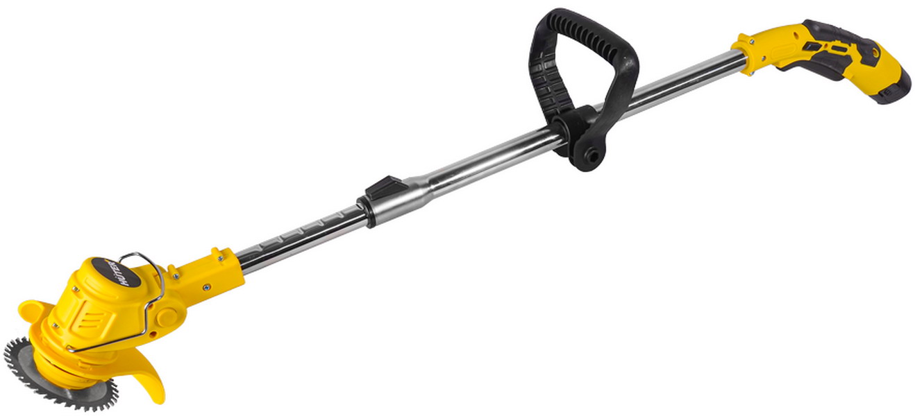 Изображение товара Аккумуляторный триммер Huter GET-12M-2Li с 2 аккумуляторами и зарядным устройством