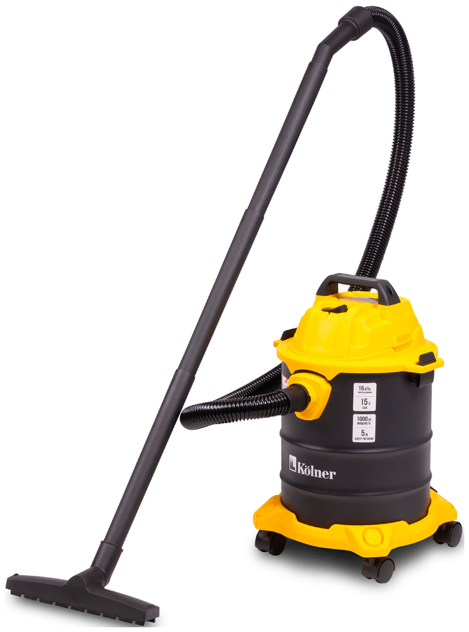 Изображение товара Строительный пылесос Kolner KVC 15L с функцией влажной и сухой уборки и воздуходувкой