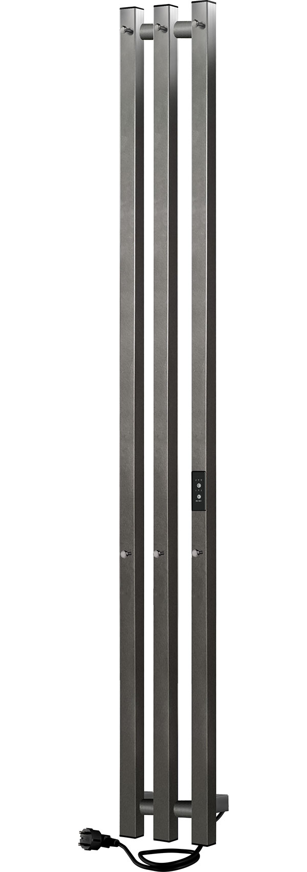 Изображение товара Электрический полотенцесушитель Indigo Style 3 PRO, без полки, Graphite Metallic (LSPRE120-13GFMRt)