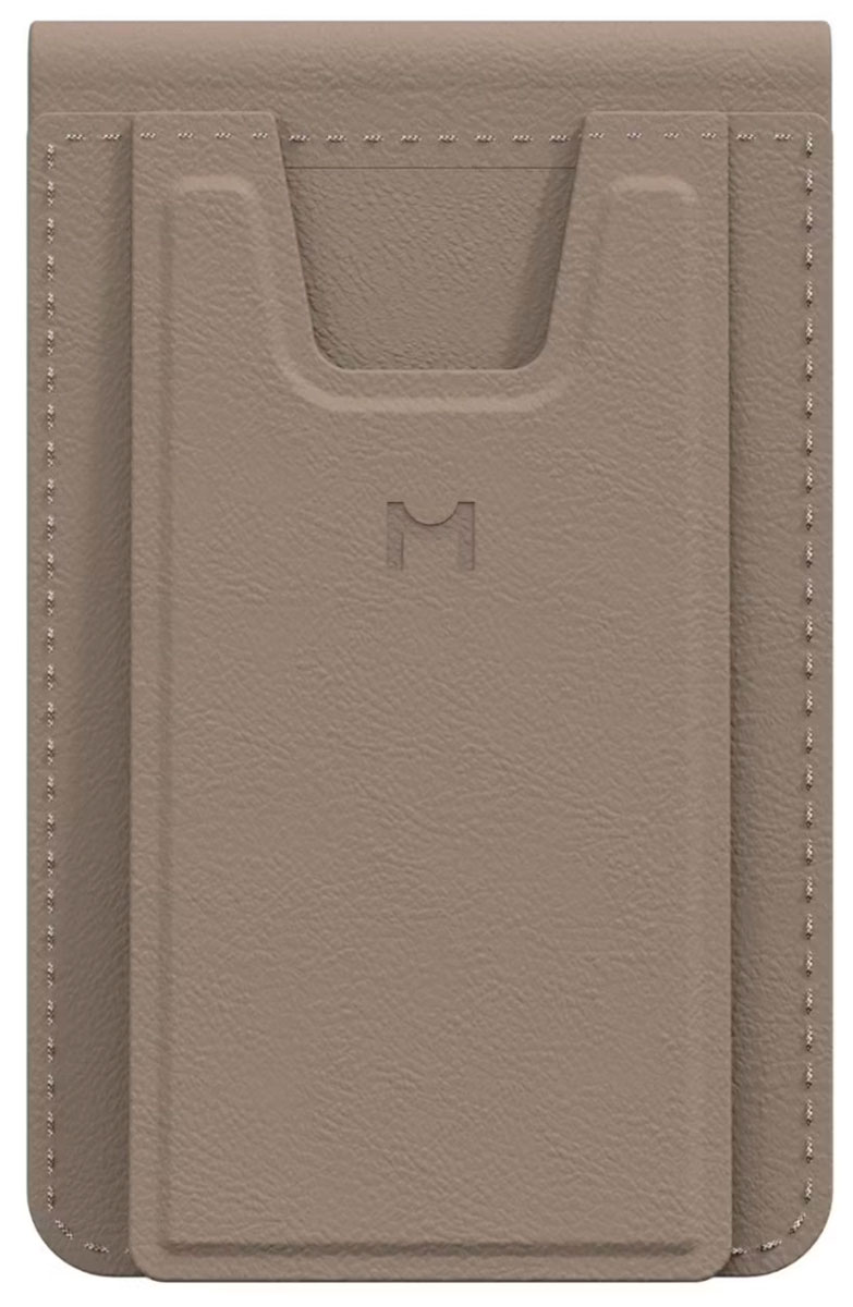 Изображение товара Кошелек-кардхолдер с функцией штатива Magssory Tripod Magnetic Vlog Wallet совместимый с MagSafe, латте