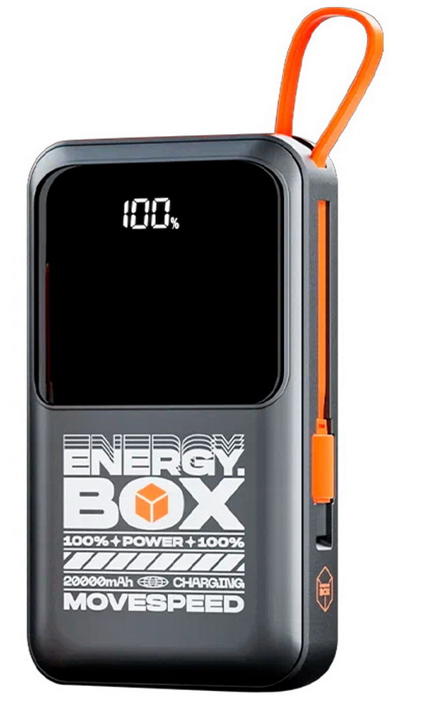 Изображение товара Внешний аккумулятор Movespeed YSPBF20-BLACK 20000 мАч Быстрая зарядка Power Delivery
