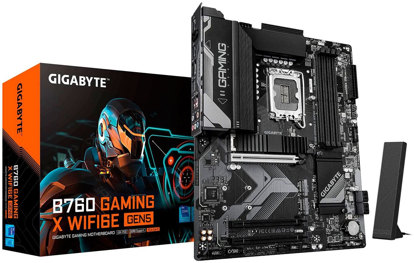 Изображение товара Материнская плата Gigabyte B760 GAMING X WiFi6E GEN5 DDR5 ATX LGA1700