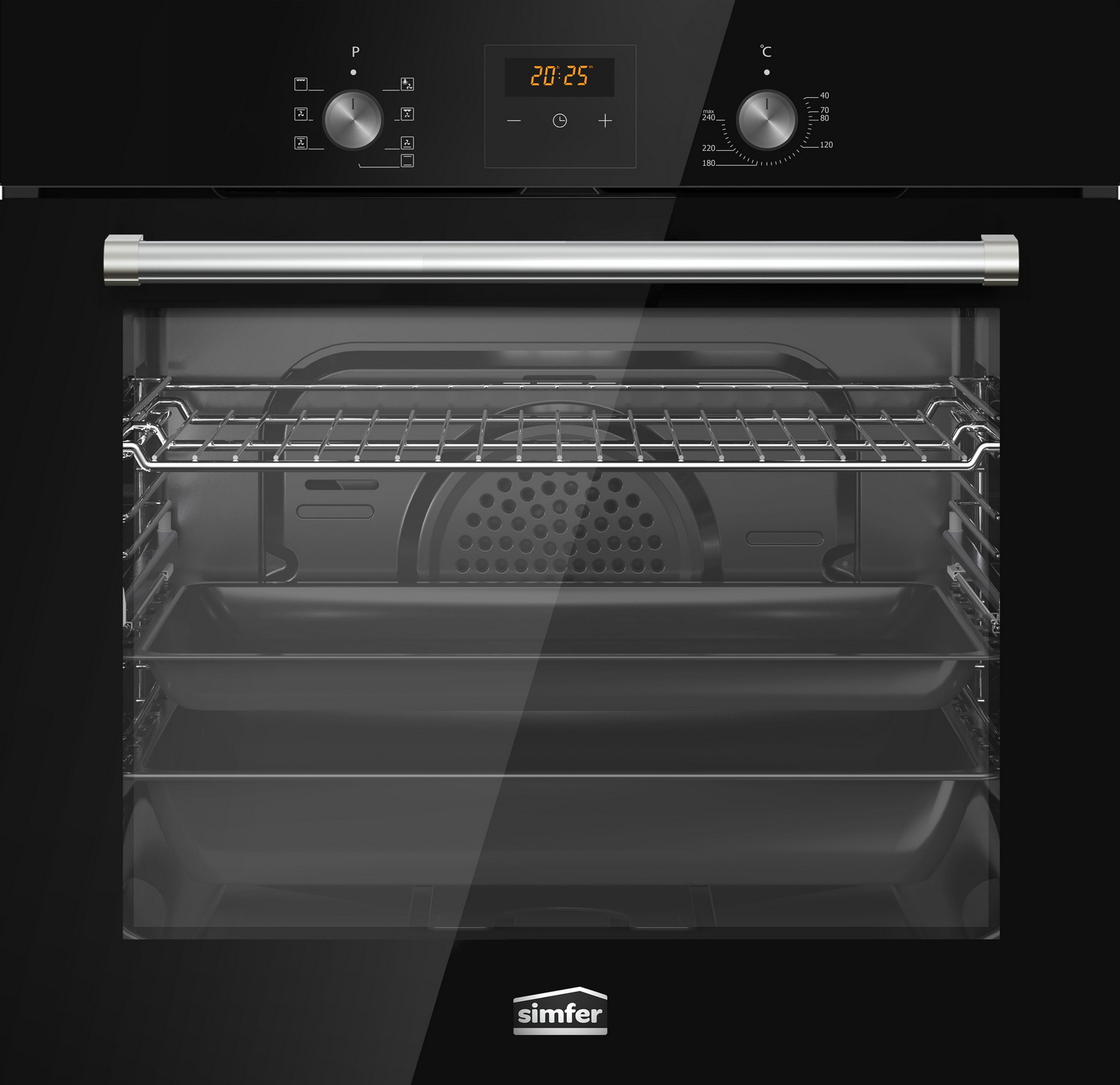 Изображение товара Электрический духовой шкаф Simfer B6ES68023 черный 60 л конвекция гриль