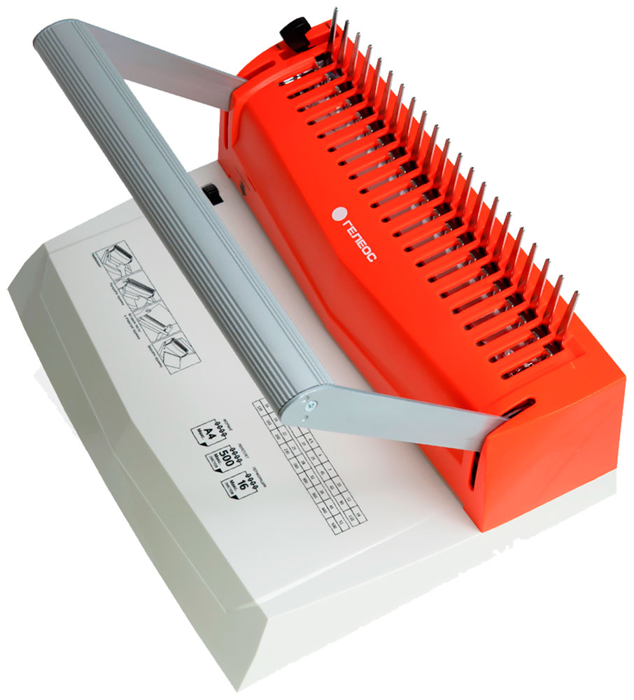 

Переплетчик Гелеос БП-16, бело-красный, Белый/красный