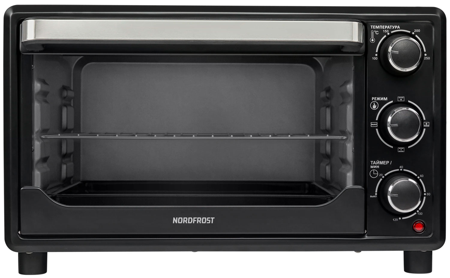 Изображение товара Электропечь NordFrost RC 300 B 30л, 1500 Вт, механика, гриль, конвекция