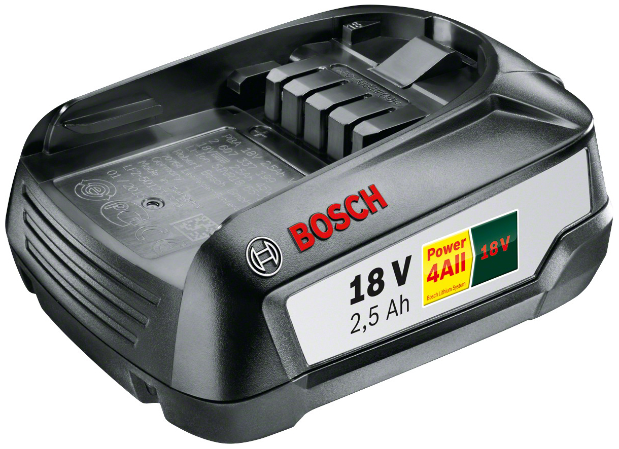 Изображение товара Аккумулятор Bosch PBA 18 V 2,5 Ah для системы 18 Li Power for ALL
