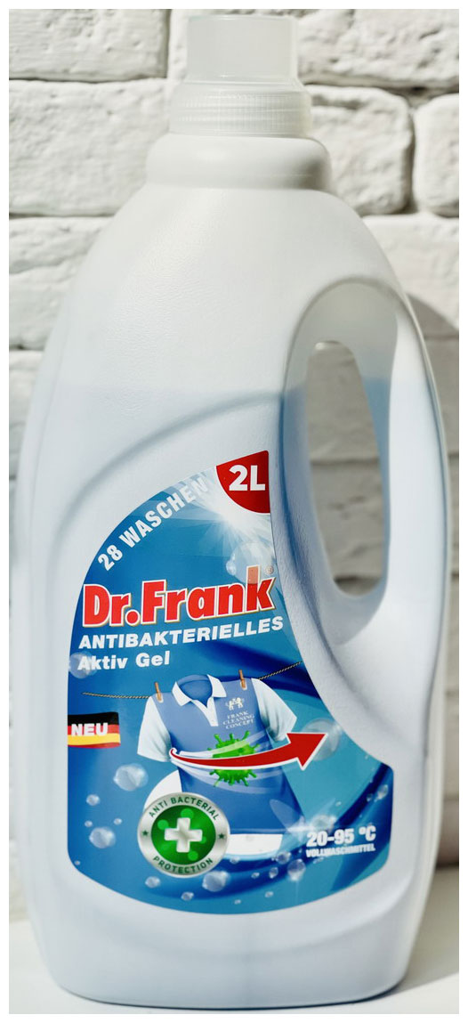 Гель-концентрат для стирки универсальный Dr.Frank Aktiv Gel 2 л. DRB005 жидкое средство для стирки dr frank perfect white 2 2 л 40 стирок